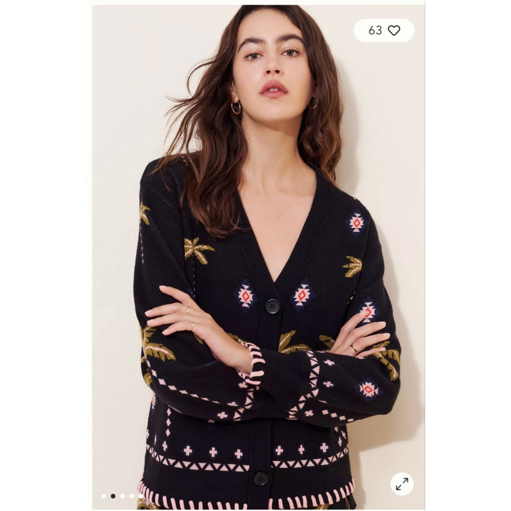 NEVER FULLY DRESSED| Tropical HAVANA KNIT Wrap SKIRT $198 retail Med EUC - Picture 4 of 8